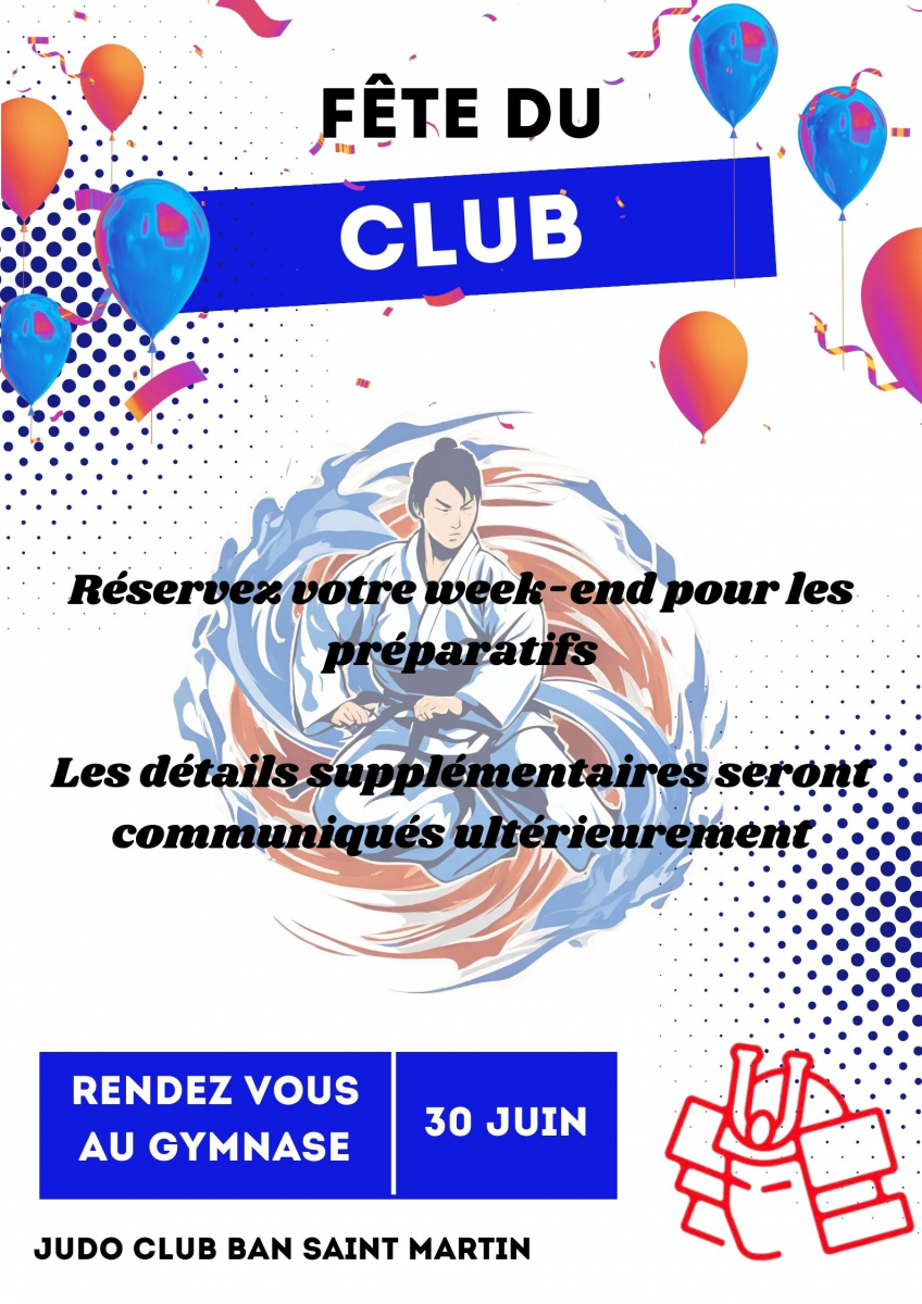 Fête du club - Dimanche 30 juin 2024