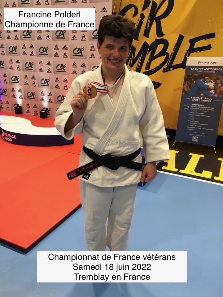 Francine Polderl CHAMPIONNE DE France vétérans !